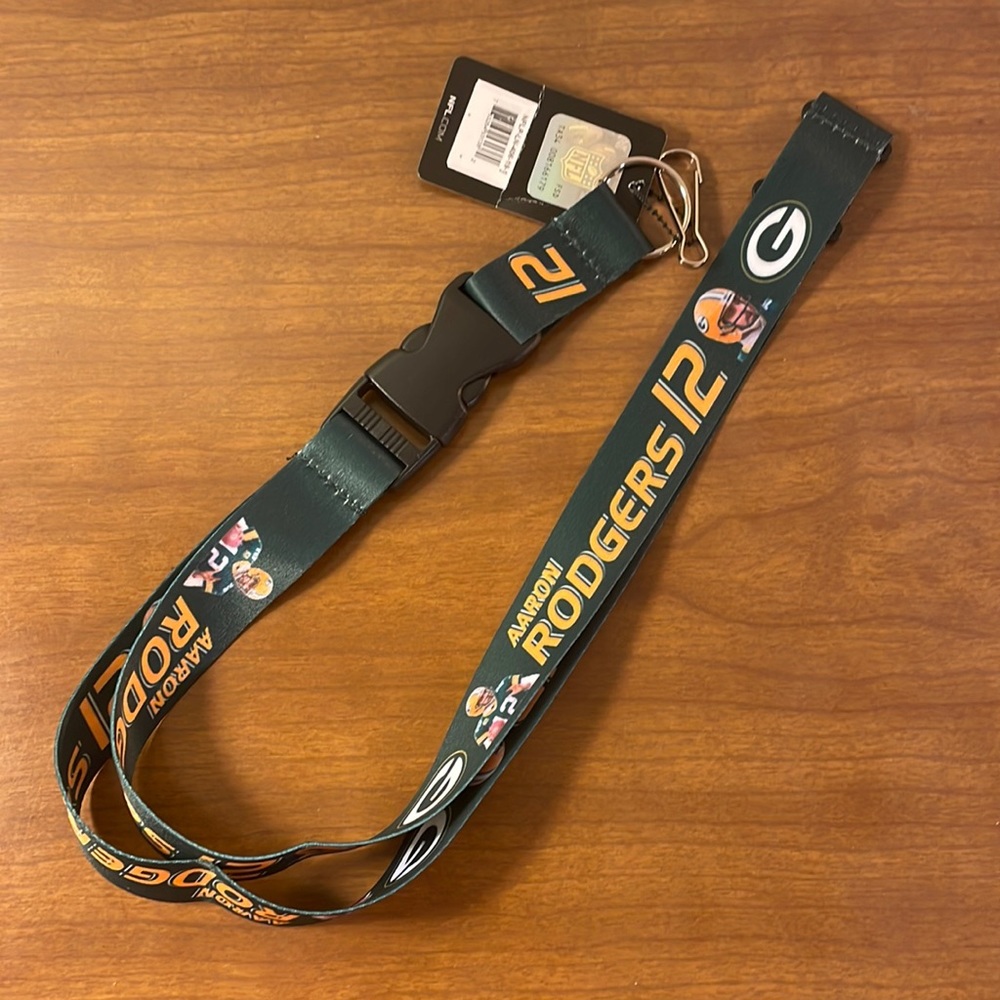 PACKERS AARON RODGERS NFL Official Licensed Football Player Action Lanyard